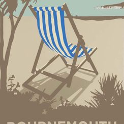 Bournemouth Blue Deckchair